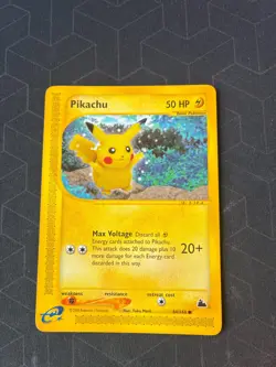 2003 Pokemon Pikachu Skyridge 84/144 Non Holo RARE TCG WOTC VINTAGE NM - Image 1