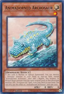 Yugioh - Animadorned Archosaur (Rare) (1st Edition) - WISU-EN050 P - Image 1
