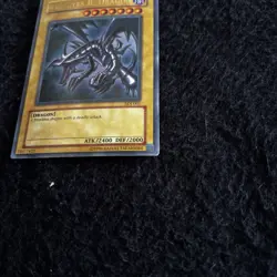 Red Eyes Black Dragon SDJ-001 Holo 1996 Yu Gi Oh! Ultra Rare LP Raw Ungraded - Image 3