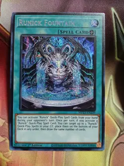 Yugioh Runick Fountain Prismatic Secret MP23-EN239 1st Near Mint - Image 1
