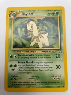Bayleef 28/111 Uncommon Neo Genesis Unlimited Pokemon TCG Card WOTC NM - Image 1