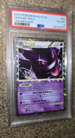 PSA 6 Gengar 2010 Triumphant 94/102 Holo Pokemon Card - Image 1