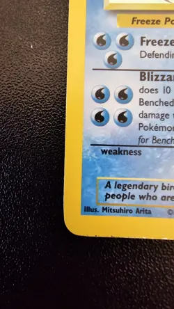 Pokemon TCG Articuno Fossil Holo Card 2/62 Unlimited Rare, Near Mint Condition! - Image 3