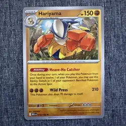 Hariyama 073/132 Prerelease HOLO Rare Pokemon Card Mega Evolution - Image 1