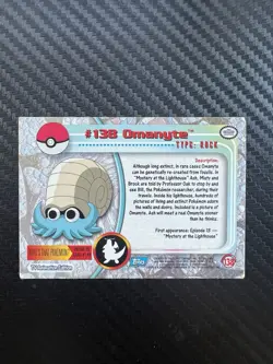 #138 Omanyte Topps Series 3 Pokemon Card - Image 5