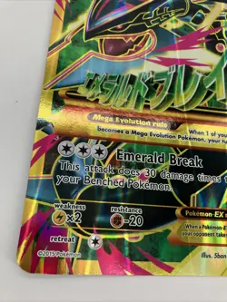 Pokemon JUMBO/Oversized Card Mega M Rayquaza EX Full Art XY 98/98 - Image 5