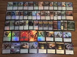 MTG Marvel Spiderman Lot Of 60 Collector Booster Cards: Rare, Mythic, U, C, L, T - Image 1