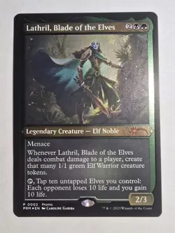 Lathril, Blade of the Elves (Foil Etched) Media Promos Foil Magic The Gathering - Image 1