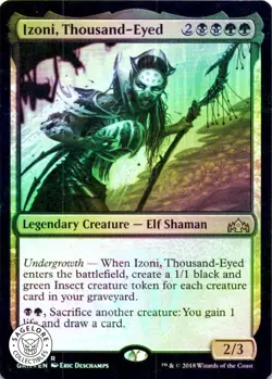 MTG Izoni, Thousand-Eyed (180) | MP Foil | Guilds of Ravnica {GRN} - Image 1