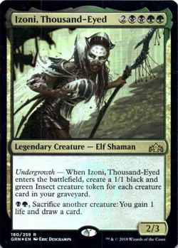 MTG Izoni, Thousand-Eyed (180) | MP Foil | Guilds of Ravnica {GRN} - Image 2