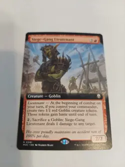 Siege-Gang Lieutenant (Extended Art) Commander: Modern Horizons 3 Regular - Image 1