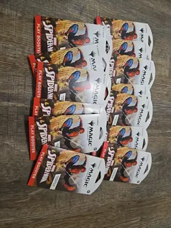 Magic The Gathering Spider Man Play Booster Pack Lot Of 13 - Image 1