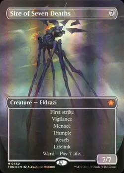 Sire of Seven Deaths (Borderless) Foundations Regular (non-foil) - Image 1