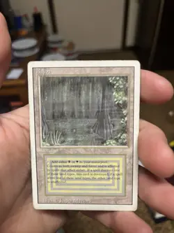 MTG Bayou Revised Edition Regular Rare Dual Land HP - Image 1