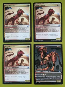 Regal Leosaur x4 Ikoria: Lair of Behemoths 4x MTG Magic the Gathering 1 Showcase - Image 1