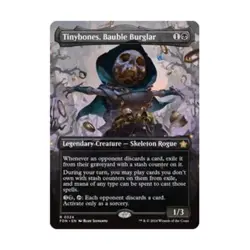 WOTC Foundations Tinybones, Bauble Burglar (Borderless) (R) (Foil) NM - Image 1