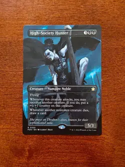 High Society Hunter x1 MTG Borderless Foundations Magic The Gathering - Image 1