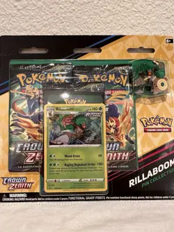 Pokemon TCG Crown Zenith Pin Collection Rillaboom. Brand New And Sealed - Image 1