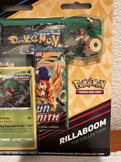 Pokemon TCG Crown Zenith Pin Collection Rillaboom. Brand New And Sealed - Image 3