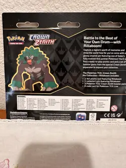 Pokemon TCG Crown Zenith Pin Collection Rillaboom. Brand New And Sealed - Image 4