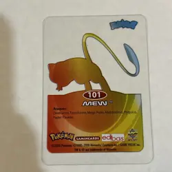 Mew 101 Pokemon Lamincards Edibas 2006 - Image 2