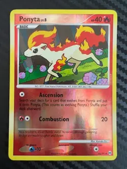 Pokemon TCG Ponyta 46/99 Reverse Holo Rare Platinum Arceus LP - Image 1