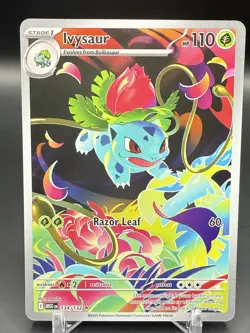 Ivysaur Illustration Rare 134/132 Near Mint Mega Evolution Pokemon TCG English - Image 1