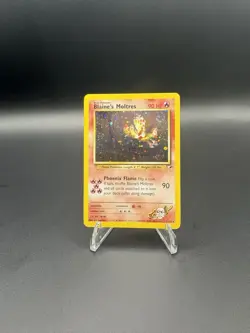 Pokemon Vintage Blaine’s Moltres Gym Heroes 1/132 DOUBLE SWIRL And NEAR MINT!! - Image 1
