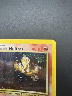 Pokemon Vintage Blaine’s Moltres Gym Heroes 1/132 DOUBLE SWIRL And NEAR MINT!! - Image 3