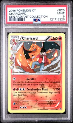 2016 Pokemon Xy Generations Radiant Collection Charizard #RC5 PSA 9 - Image 1