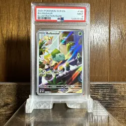 2024 POKEMON S&V STELLAR CROWN BULBASAUR #143/142 ILLUSTRATION RARE PSA 9 MINT - Image 1