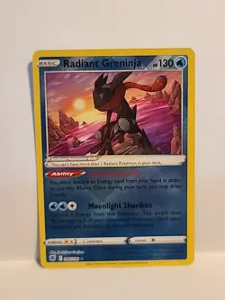Radiant Greninja 046/189 Holo Rare Pokemon 2022 Astral Radiance NM/M - Image 1
