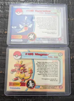 Topps Pokemon Series 3 #126 Magmar & #130 Gyarados Set LP - Image 2