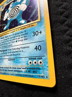 Poliwrath 13/102 Holo Rare Base Set Unlimited Pokemon 1999 WOTC Vintage - NM - Image 2