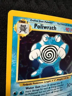 Poliwrath 13/102 Holo Rare Base Set Unlimited Pokemon 1999 WOTC Vintage - NM - Image 4
