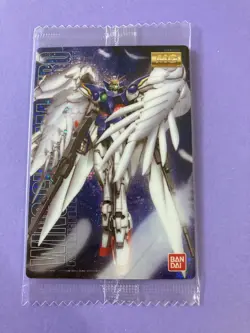 XXXG-00W0 WING GUNDAM ZERO GUNDAM Wafer Card BANDAI Very Rare Japanese - Image 3