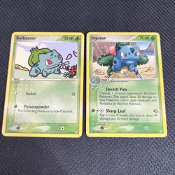 Bulbasaur 45/100 Ivysaur 35/100 EX Crystal Guardians Pokemon Card English 2 - Image 1