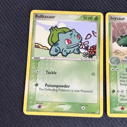 Bulbasaur 45/100 Ivysaur 35/100 EX Crystal Guardians Pokemon Card English 2 - Image 2