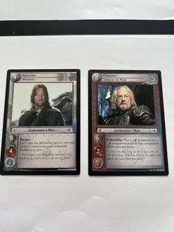 Lord Of The Rings Trading Card Game TCG TTT 4P364 4P365 Aragorn & Premium Cards - Image 1