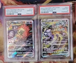 graded japanese pokemon cards psa 10 (Charizard & Mewtwo) - Image 1