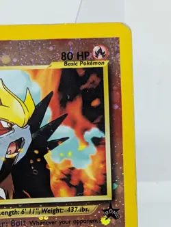 Pokemon Card Entei 34 Black Star Promo Movie Reverse Holo Rare HP SWIRL - Image 3