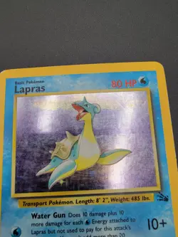 Lapras 10/62 Fossil Holo Rare Pokemon Card - Vintage Pokemon - WOTC Fossil Set - Image 5