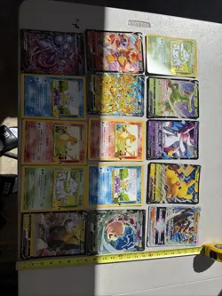 Pokemon Cards Jumbo LOT of 15 Mewtwo Holo Pikachu Bulbasaur Squirtle Bundle - Image 2