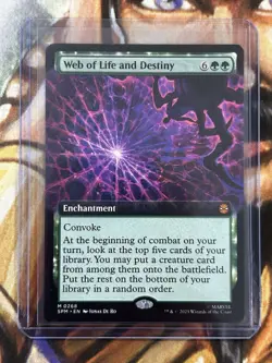 Web of Life and Destiny (Extended Art) Marvel's MTG Spider-Man Regular - NM 🔥 - Image 3