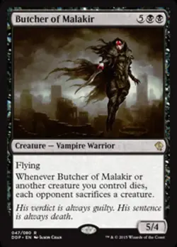 1x Butcher of Malakir NM-Mint, English Duel Decks: Zendikar vs Eldrazi MTG Magic - Image 1