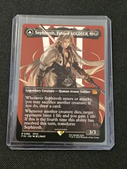 Sephiroth, Fabled SOLDIER (0382) (Borderless) Final Fantasy Regular - Image 1