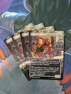 Ajani's Pridemade x 4 - Borderless | 7% Off 2+ | Foundations | NM | MTG - Image 1