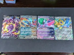 Lot of 4 Pokemon Jumbo Oversized Cards Morpeko Roaring Moon Iron Valiant Zacian - Image 1