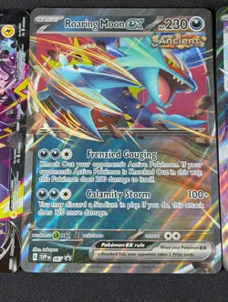 Lot of 4 Pokemon Jumbo Oversized Cards Morpeko Roaring Moon Iron Valiant Zacian - Image 3