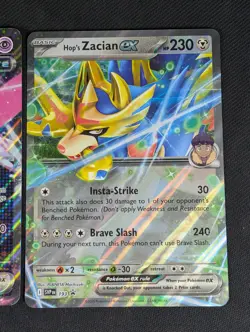 Lot of 4 Pokemon Jumbo Oversized Cards Morpeko Roaring Moon Iron Valiant Zacian - Image 5